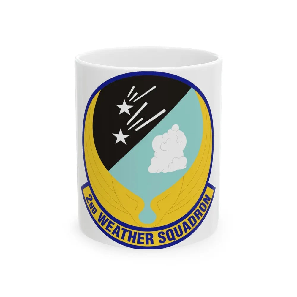 2d Weather Squadron (U.S. Air Force) White Coffee Mug-11oz-Go Mug Yourself