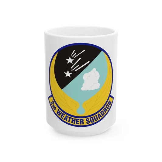 2d Weather Squadron (U.S. Air Force) White Coffee Mug-15oz-Go Mug Yourself