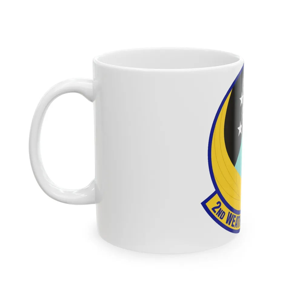 2d Weather Squadron (U.S. Air Force) White Coffee Mug-Go Mug Yourself