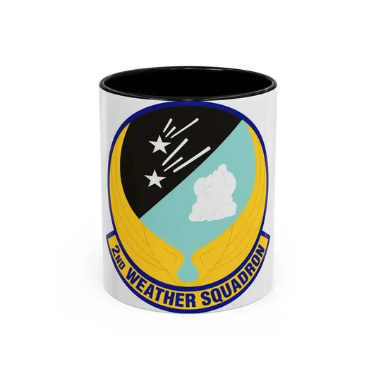 2d Weather Squadron (U.S. Air Force) Accent Coffee Mug 11oz Black - Go Mug Yourself