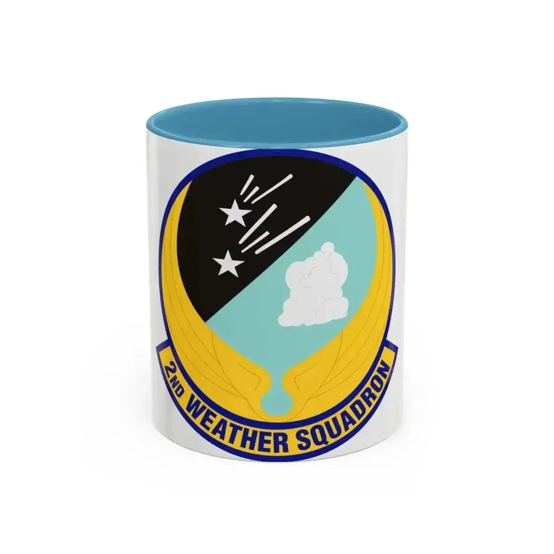 2d Weather Squadron (U.S. Air Force) Accent Coffee Mug 11oz Light Blue - Go Mug Yourself