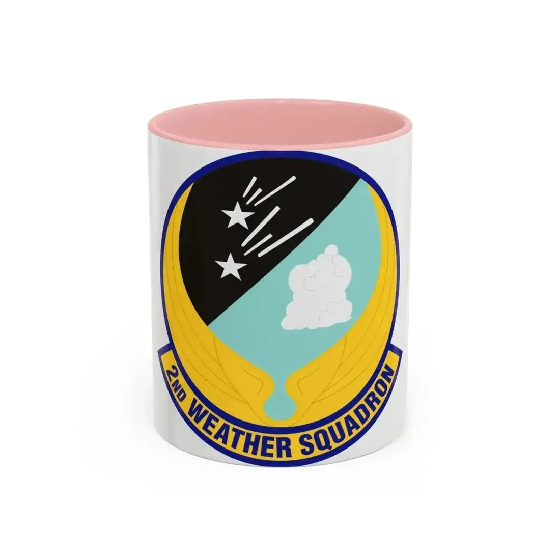 2d Weather Squadron (U.S. Air Force) Accent Coffee Mug 11oz Pink - Go Mug Yourself