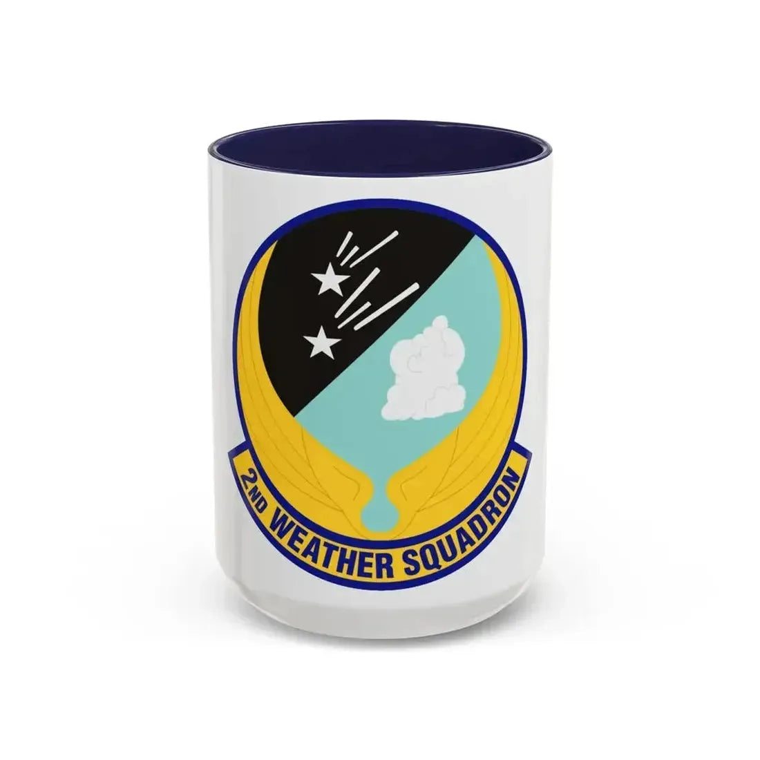 2d Weather Squadron (U.S. Air Force) Accent Coffee Mug 15oz Navy - Go Mug Yourself