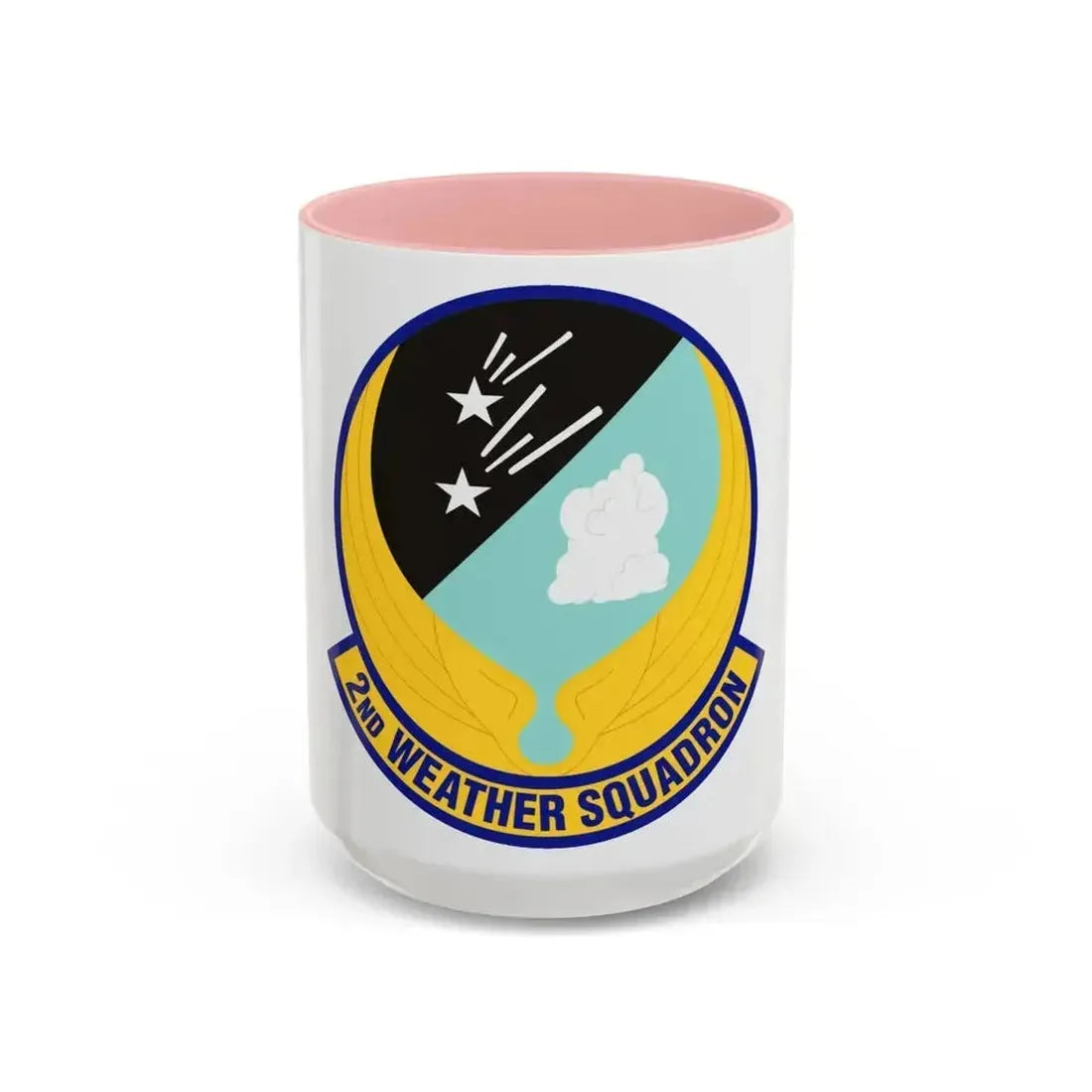 2d Weather Squadron (U.S. Air Force) Accent Coffee Mug 15oz Pink - Go Mug Yourself
