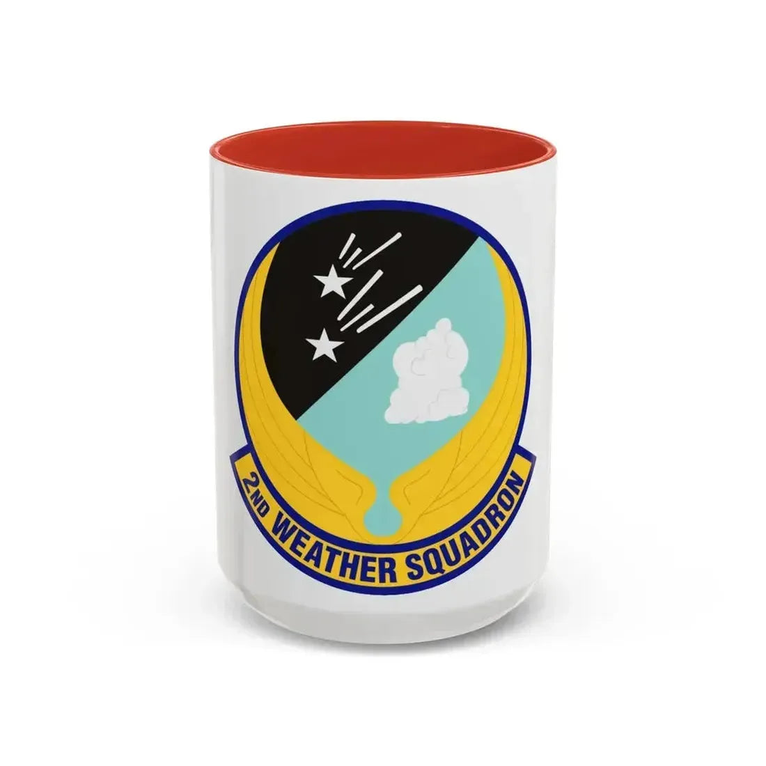 2d Weather Squadron (U.S. Air Force) Accent Coffee Mug 15oz Red - Go Mug Yourself