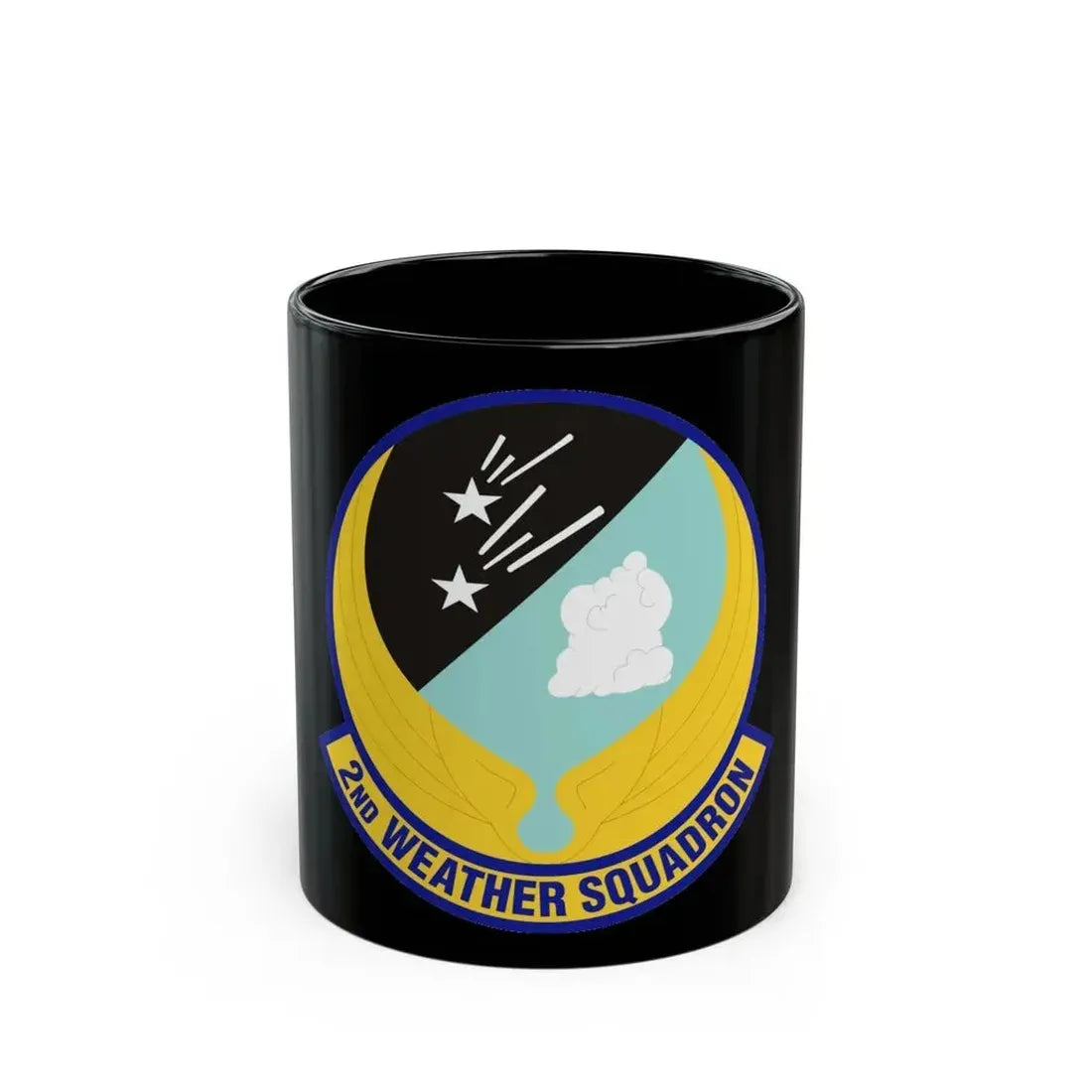 2d Weather Squadron (U.S. Air Force) Black Coffee Mug 11oz - Go Mug Yourself