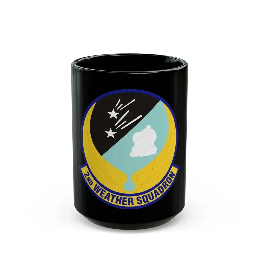 2d Weather Squadron (U.S. Air Force) Black Coffee Mug 15oz - Go Mug Yourself