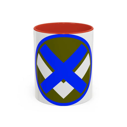 XV Corps (U.S. Army) Accent Coffee Mug-11oz-Red-Go Mug Yourself