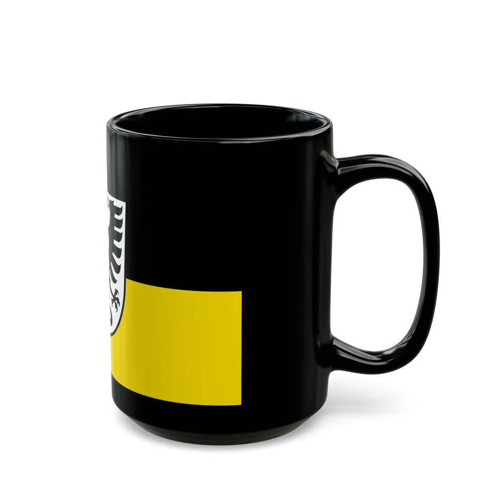 Flag of Alb Donau Kreis Germany - Black Coffee Mug-Go Mug Yourself