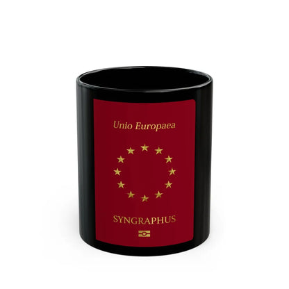 Europass - Black Coffee Mug-11oz-Go Mug Yourself