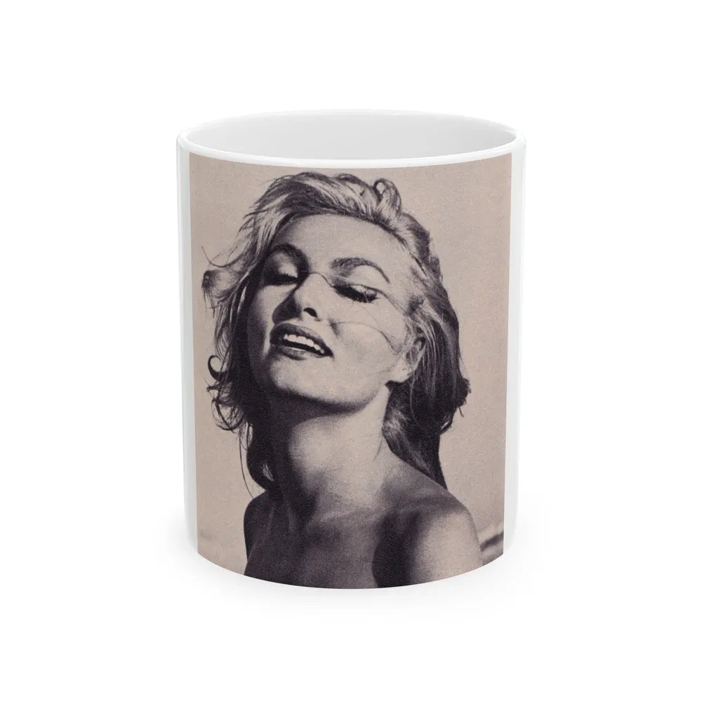 Julie Newmar #339 (Vintage Female Icon) White Coffee Mug-11oz-Go Mug Yourself