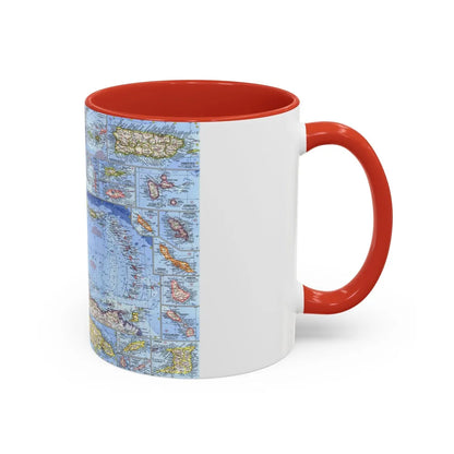 West Indies (1962) (Map) Accent Coffee Mug-Go Mug Yourself