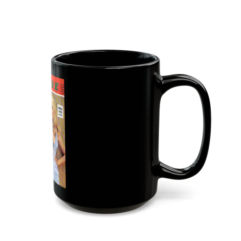 Pamela Tiffin #21 - Mag. Cover (Vintage Female Icon) Black Coffee Mug-Go Mug Yourself