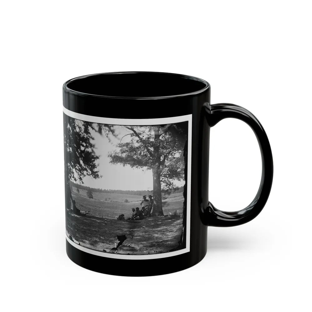 Cedar Mountain, Va. Battlefield Viewed From The West (U.S. Civil War) Black Coffee Mug-Go Mug Yourself