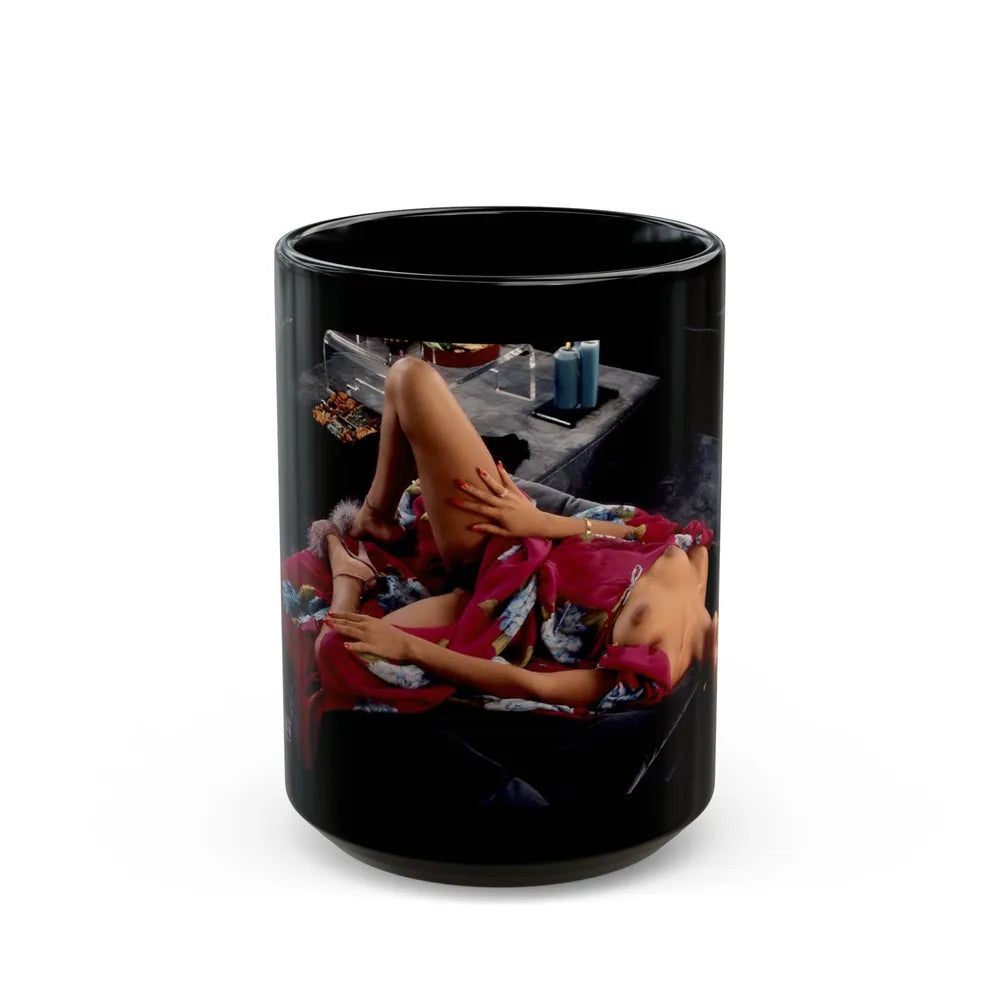 Ola Ray #107 (Vintage Female Icon) Black Coffee Mug-15oz-Go Mug Yourself