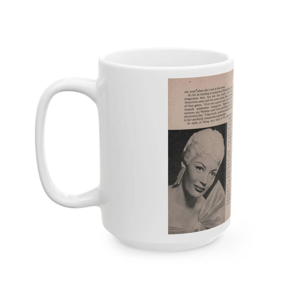 Sheree North #173 - Pages 52 & 53 from 66 PHOTOGRAPHS OF Sheree NORTH U.K. Pocket Mag. (Vintage Female Icon) White Coffee Mug-Go Mug Yourself