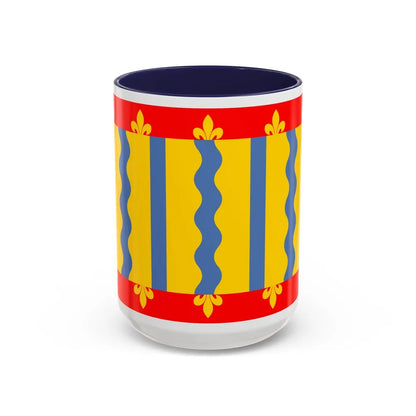 Flag of Cambridgeshire UK - Accent Coffee Mug-15oz-Navy-Go Mug Yourself