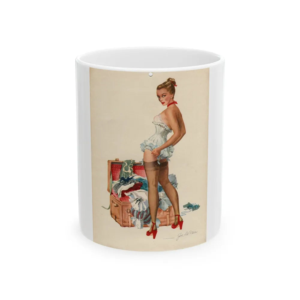 Esquire P18 Aug - White Coffee Mug-11oz-Go Mug Yourself