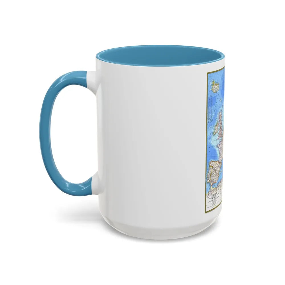 Europe (1977) (Map) Accent Coffee Mug-Go Mug Yourself