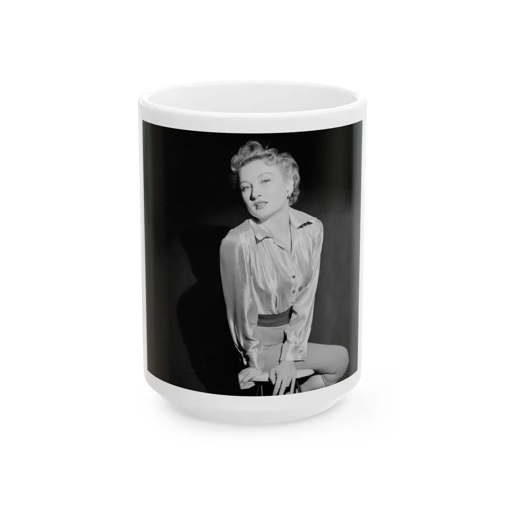 Carol Ohmart #39 (Vintage Female Icon) White Coffee Mug-15oz-Go Mug Yourself