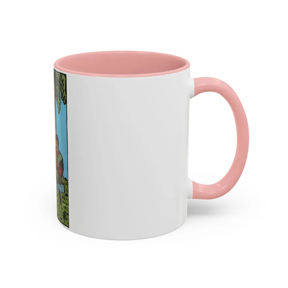 The 4 of Cups (Tarot Card) Accent Coffee Mug-Go Mug Yourself