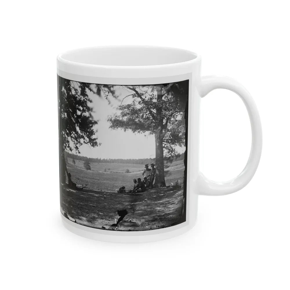 Cedar Mountain, Va. Battlefield Viewed From The West (U.S. Civil War) White Coffee Mug-Go Mug Yourself