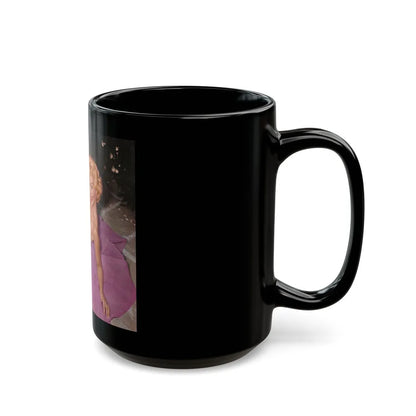 Greta Thyssen #91 (Vintage Female Icon) Black Coffee Mug-Go Mug Yourself