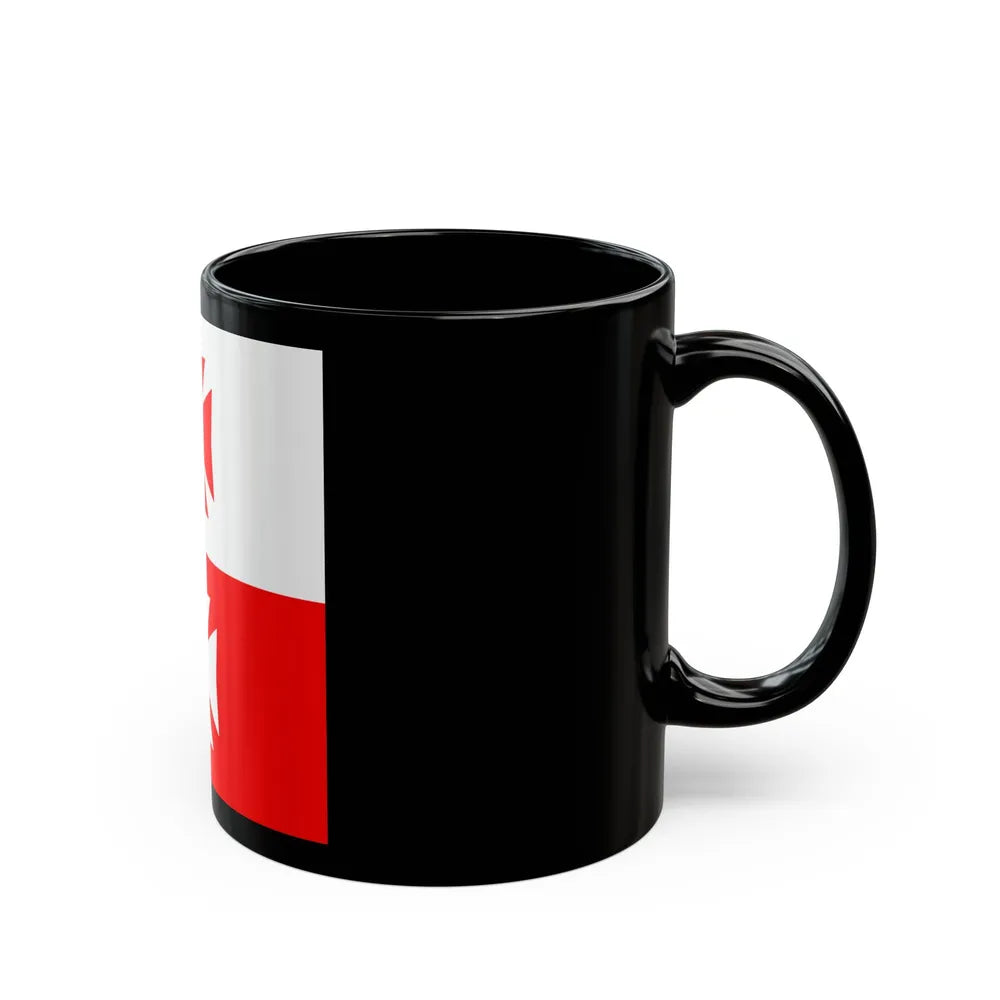 Flag of La Chaux Switzerland - Black Coffee Mug-Go Mug Yourself