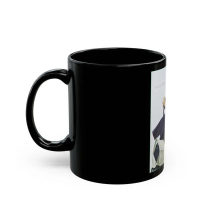 Burden On The Family by Pat Frank, 1950 - Black Coffee Mug-Go Mug Yourself