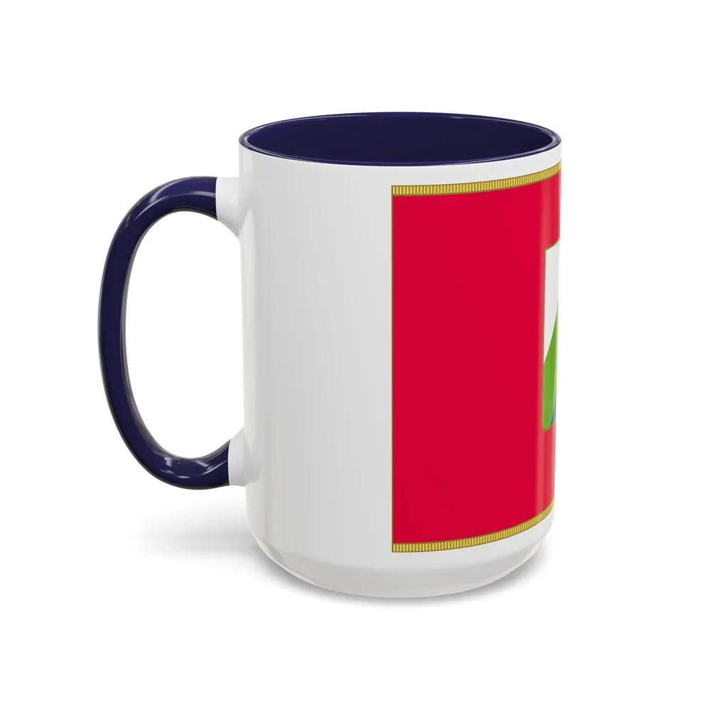 Flag of Abruzzo Italy - Accent Coffee Mug-Go Mug Yourself