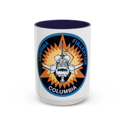 STS 3 (NASA) Accent Coffee Mug-15oz-Navy-Go Mug Yourself