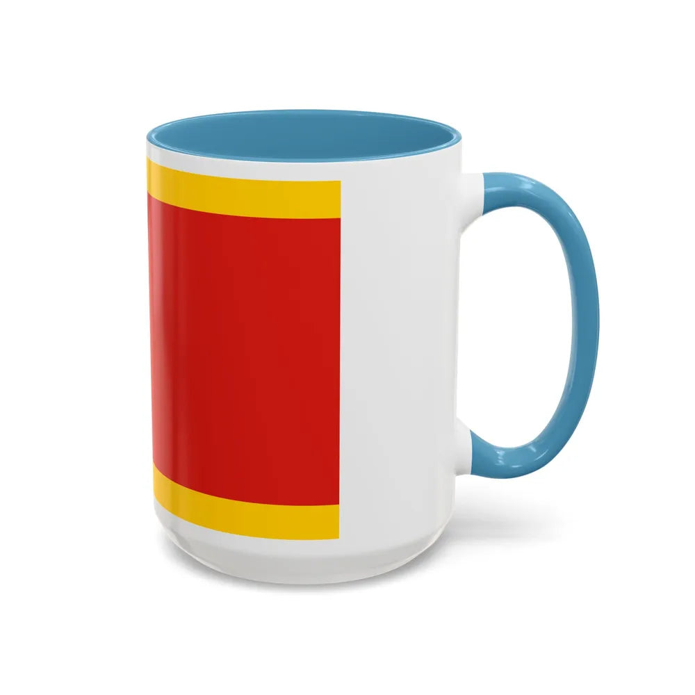 Flag of Kielce Poland - Accent Coffee Mug-Go Mug Yourself