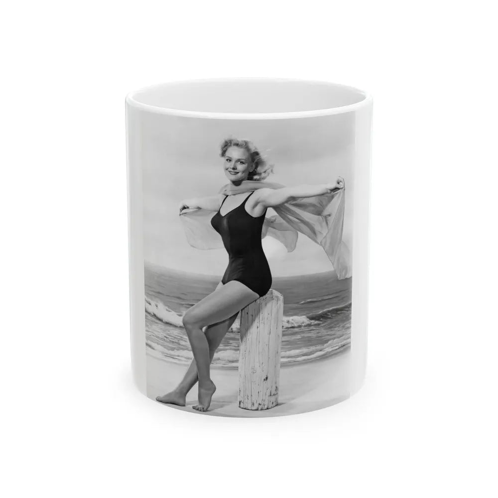 Diane McBaine #09 (Vintage Female Icon) White Coffee Mug-11oz-Go Mug Yourself