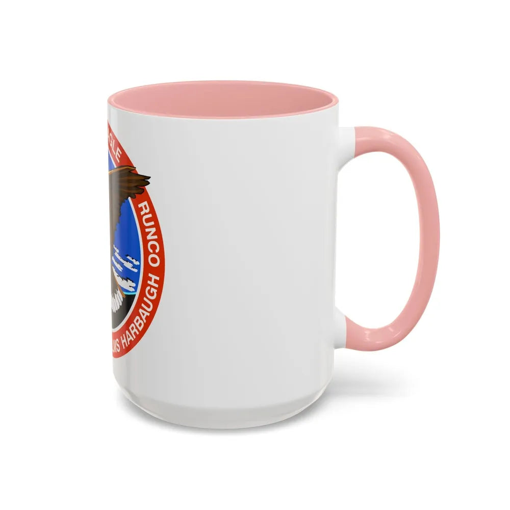 STS 54 (NASA) Accent Coffee Mug-Go Mug Yourself