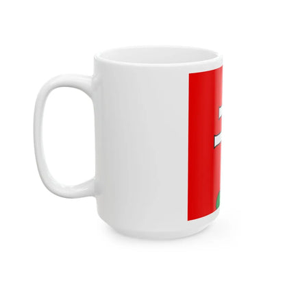 Flag of Elfingen Switzerland - White Coffee Mug-Go Mug Yourself