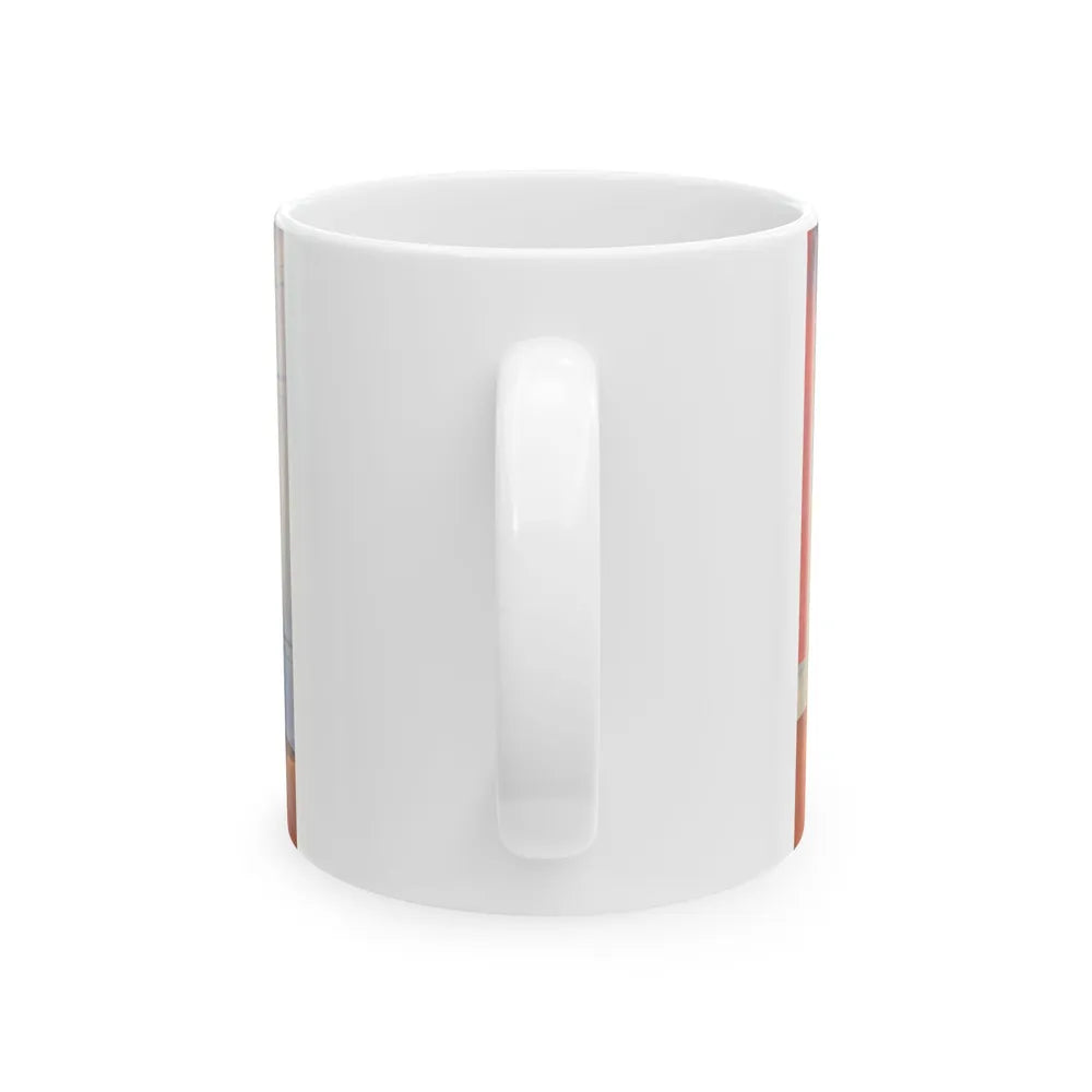 Escaping the Fire, NFPA advertisement - White Coffee Mug-Go Mug Yourself