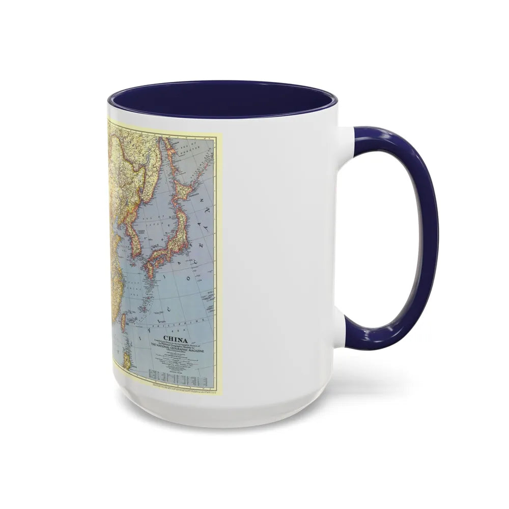 China (1945) (Map) Accent Coffee Mug-Go Mug Yourself