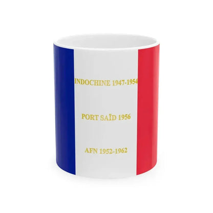 2e regiment parachutiste dinfanterie de marine - drapeau (France) White Coffee Mug 11oz - Go Mug Yourself
