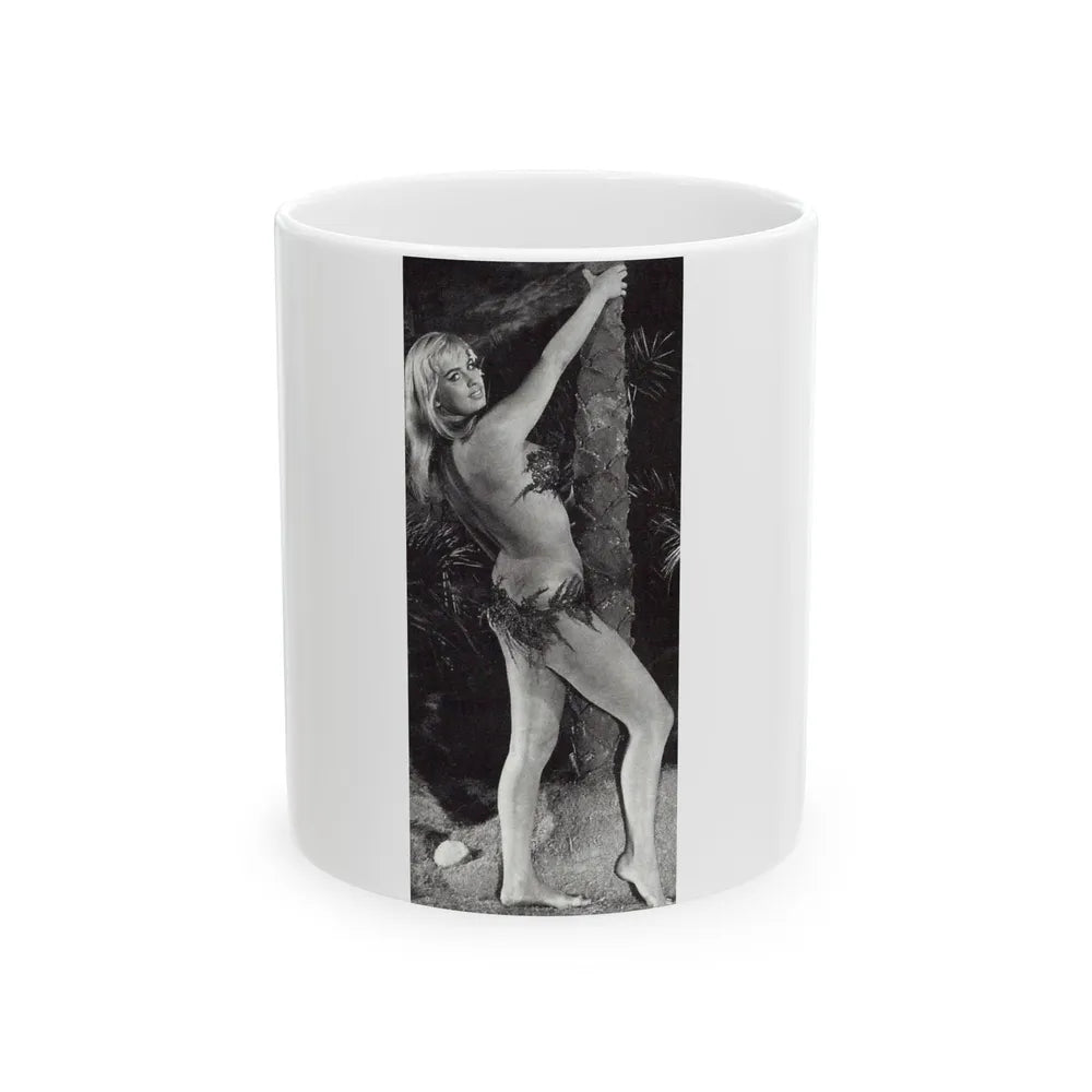 Barbara Valentin #07 (Vintage Female Icon) White Coffee Mug-11oz-Go Mug Yourself