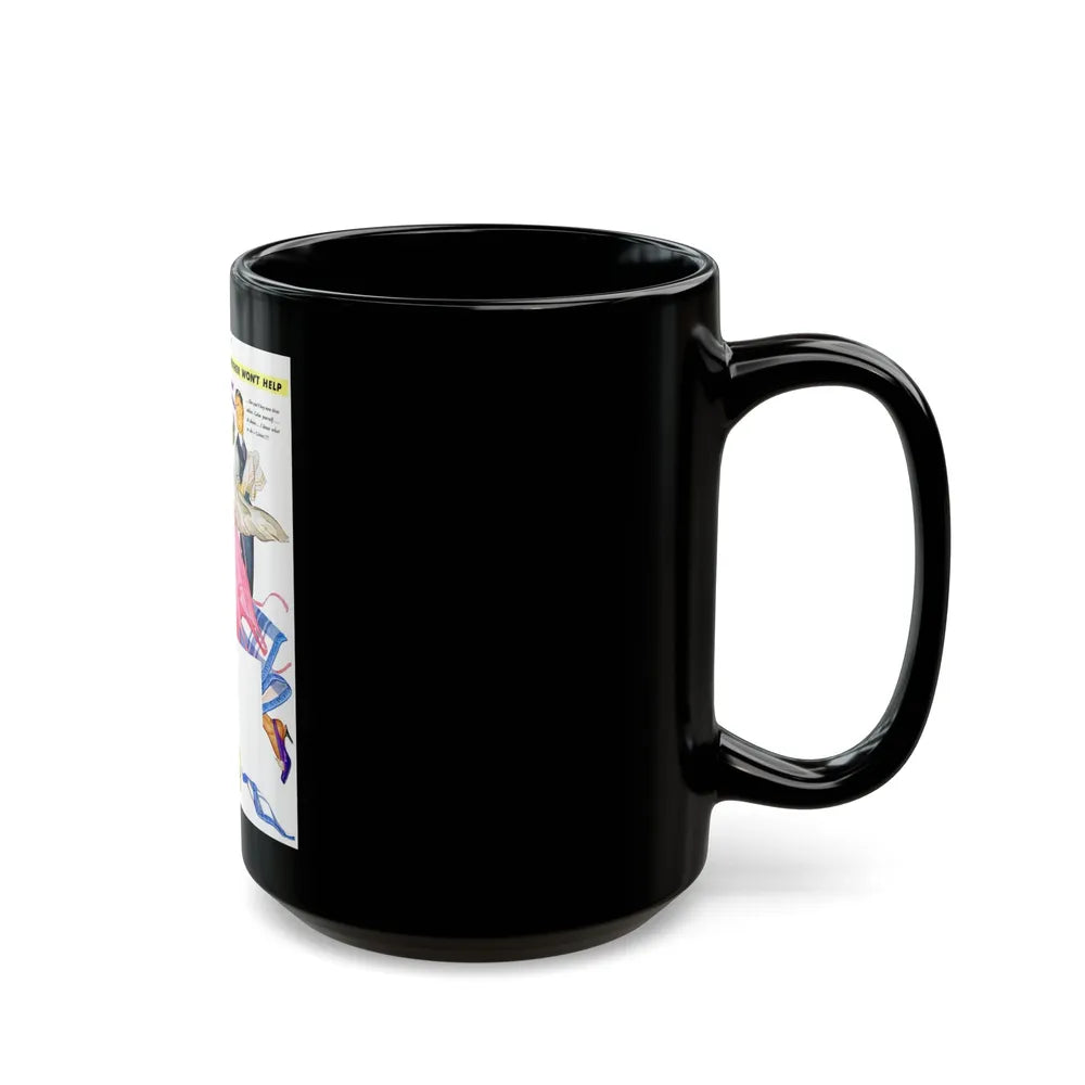 General Tire advertisement, The Saturday Evening Post - Black Coffee Mug-Go Mug Yourself