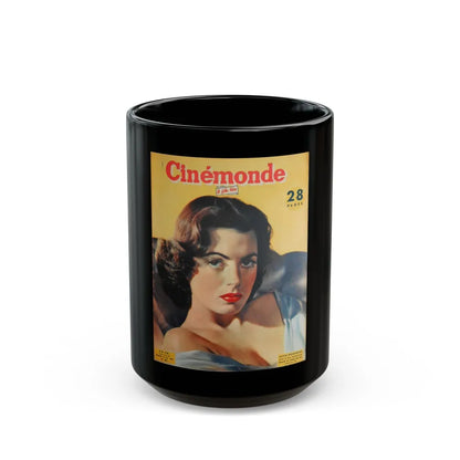 Faith Domergue #203 - Mag. Cover 2 (Vintage Female Icon) Black Coffee Mug-15oz-Go Mug Yourself