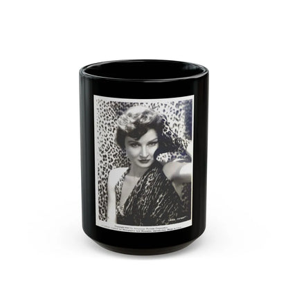 Carol Ohmart #03 (Vintage Female Icon) Black Coffee Mug-15oz-Go Mug Yourself