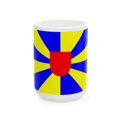 Flag of West Flanders Belgium - White Coffee Mug-15oz-Go Mug Yourself