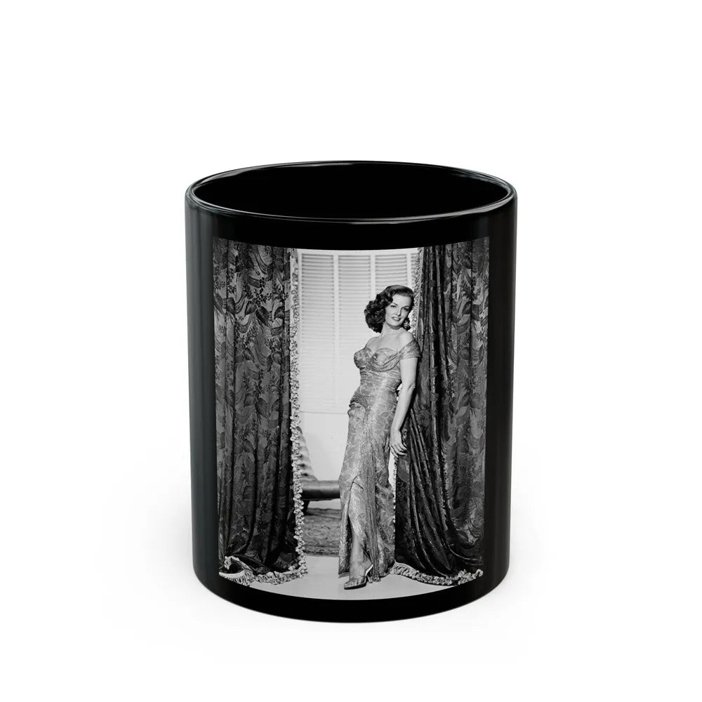 Jane Russell #148 (Vintage Female Icon) Black Coffee Mug-11oz-Go Mug Yourself