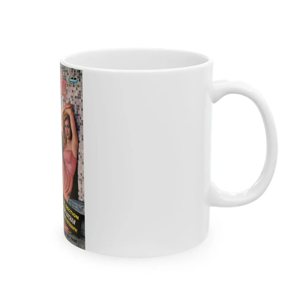 Julie Newmar #208 - Mag. Cover (Vintage Female Icon) White Coffee Mug-Go Mug Yourself