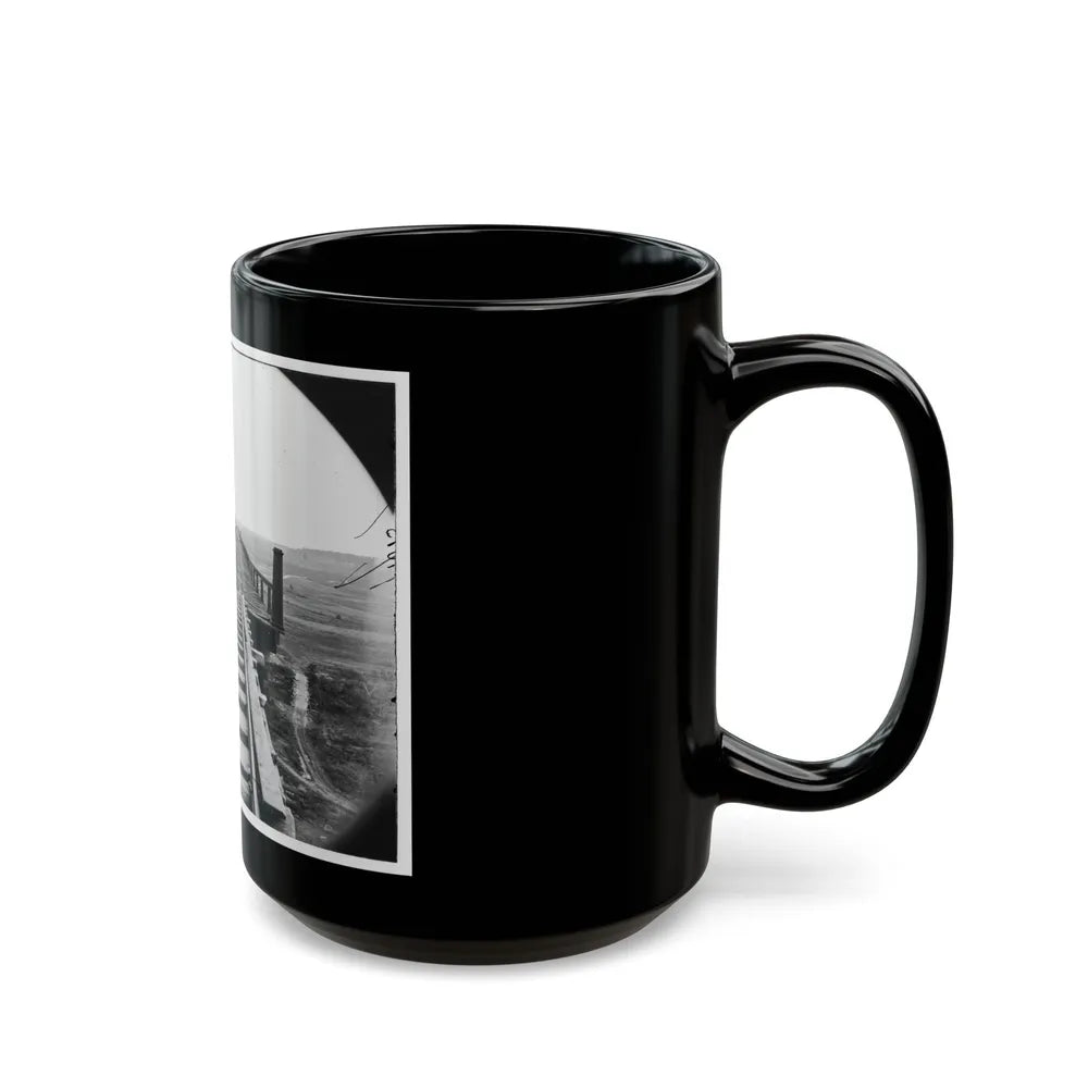 Farmville, Va., Vicinity. High Bridge Of The South Side Railroad Across The Appomattox (U.S. Civil War) Black Coffee Mug-Go Mug Yourself