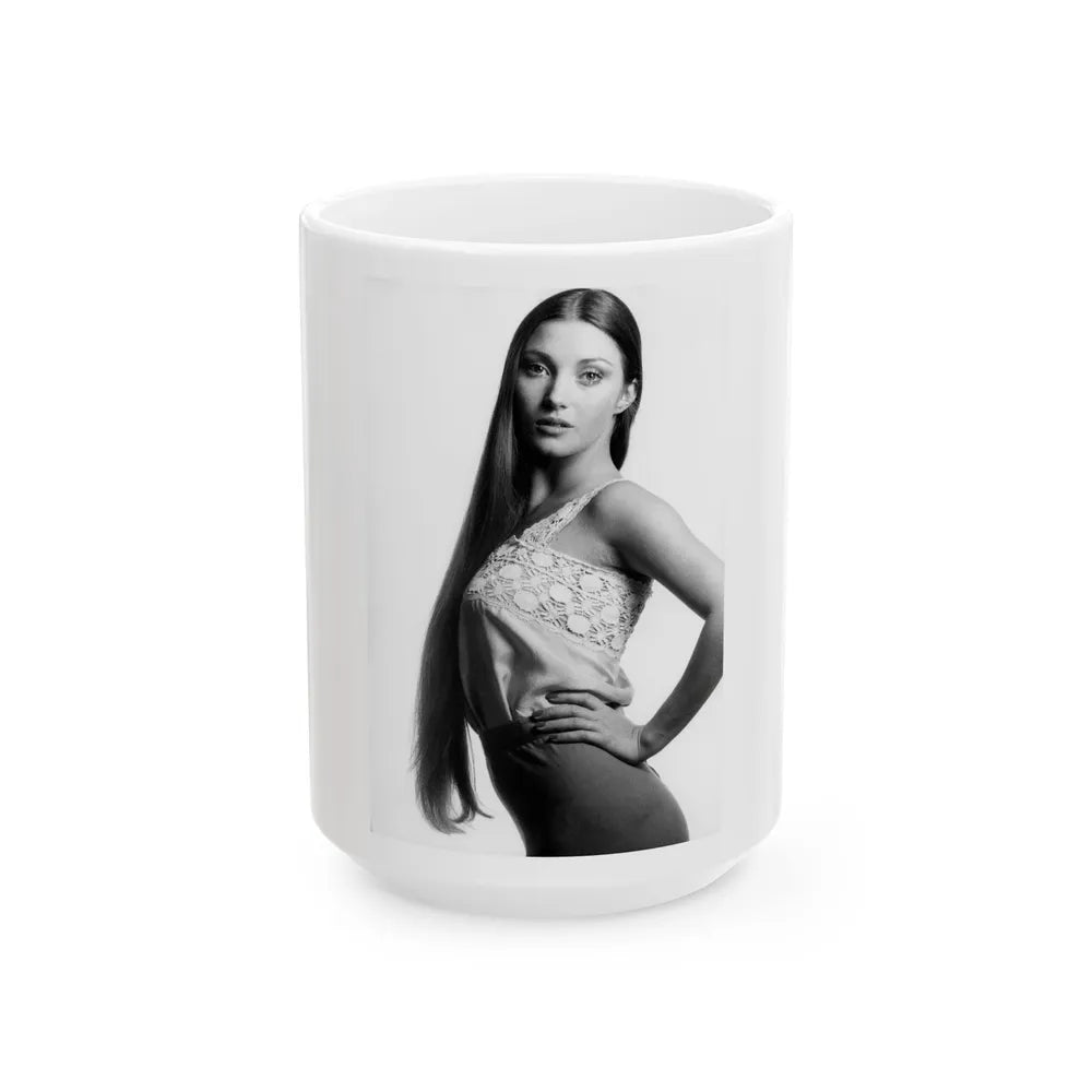 Jane Seymour #60 (Vintage Female Icon) White Coffee Mug-15oz-Go Mug Yourself