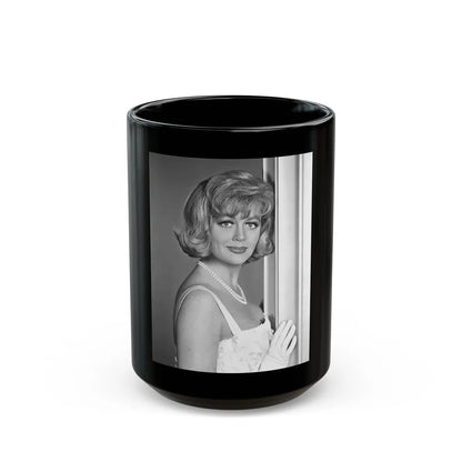 Dorothy Malone #91 1 (Vintage Female Icon) Black Coffee Mug-15oz-Go Mug Yourself