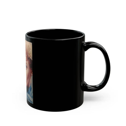 Kathleen Crowley #23 (Vintage Female Icon) Black Coffee Mug-Go Mug Yourself