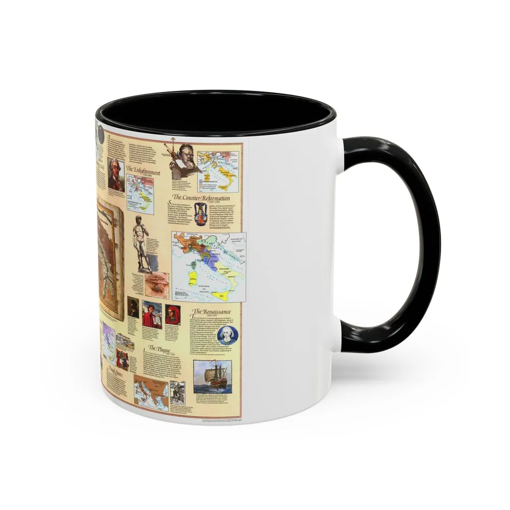 Italy - Historical (1995) (Map) Accent Coffee Mug-Go Mug Yourself